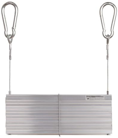 Kletter-Fix KF-Modul-N – Profi Rettungsleiter 4 m, mit Karabinerhaken & Kauschen, belastbar bis 300 kg, Made in Germany