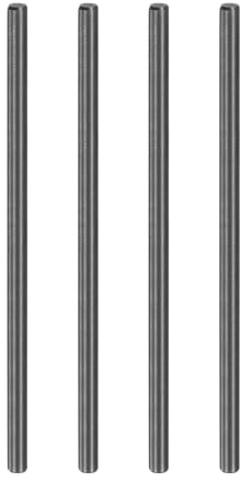 QUARKZMAN 4 Piezas Pasadores De 3 Mm X 70 Mm, 304 Pernos De Soporte Para Estantes Cilíndricos De Acero Inoxidable Con Extremos Chaflanados Varillas Para Estantes, Negro