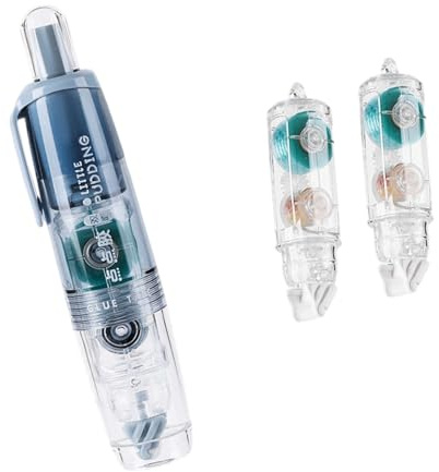 Stylo correcteur sans résidus avec distributeur de clics réutilisable pour papiers, colle à pois portable, repositionnable, réutilisable