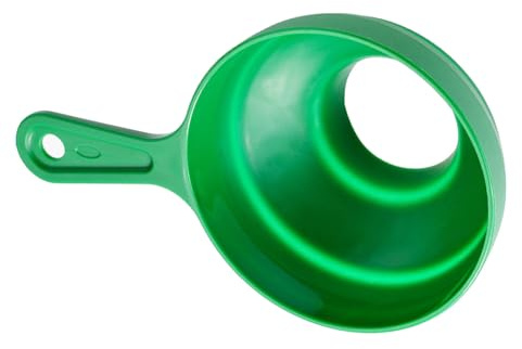 TOPINCN Embudo de Cocina de Boca Ancha Multifuncional Plegable de Silicona Verde para Transferir Líquidos y Polvos Silicona de Grado Alimenticio 7,9 X 2,8 X 2, Pulgadas