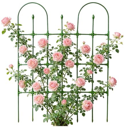 Enrejado para Plantas Trepadoras | Soporte Ajustable y Resistente de 90 x 120 cm | Enrejados de Jardín,para Rosas Enredaderas Pepino Tomate Judías Uvas Flores y Hortalizas de Jardín