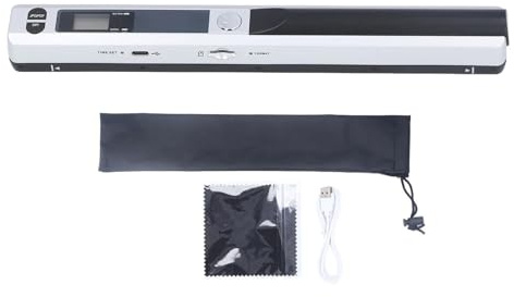 Tragbarer Scanner for A4-Dokumente, Fotos, Bilder und Belege, 8,27 Zoll HD 900 DPI Farb-Handscanner, ideal for Zuhause unterwegs(6.4mm -1)