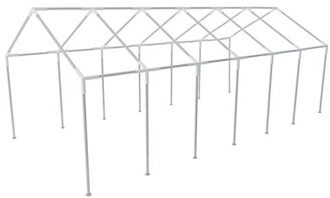 Kaloriko Stahlrahmen Partyzelt 12 x 6 m, rostbeständiges Metallgestell, Ersatzteil für Gartenzelt, faltbar und stabil, Outdoor Überdachung Gerüst, kompatibel mit Faltpavillon Pergola