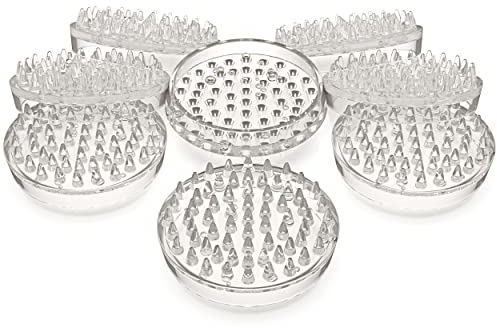 DIY Doctor - Paquete de 8 Tazas de Ruedas para Muebles - Protectores de Alfombra - Protector De Patas Para Sillas - Tazas de Protección para Muebles en Alfombras - 53 puntas cada una Diámetro de 50 mm