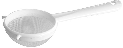Fackelmann 49240 Sieb, Plastik, weiß, 3.50 x 15 x 6.00 cm