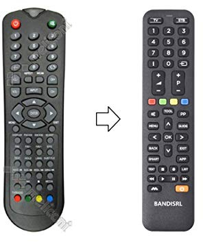 1755 TELECOMANDO DI RICAMBIO (NON ORIGINALE) COMPATIBILE IN TUTTE LE FUNZIONI PER AKAI AK TV 2405 , AK TV 2204 , AK TV 193 LED , AK TV 2504 , AK TV 1904 , AK TV 223 ,AK TV 193 LED , AK TV 253 LED , AK TV 251 LED - SANSUI TV 2610