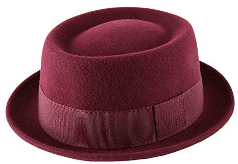 Classic Italy - Pork Pie Hüte Naxon - Size 61 cm - Bordeaux