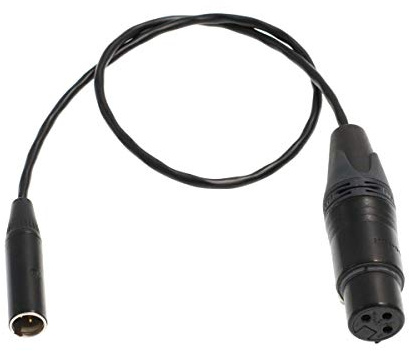 HangTon Audiokabel Mini XLR auf Full-Size XLR 3-polig für Blackmagic Design Pocket Cinema Kamera 4K 6K und Video Assist 50,8 cm