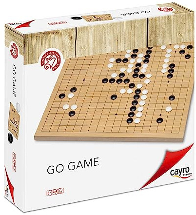Cayro - Go Game - + 8 Anni - Modello In Legno - Classico Gioco Da Tavolo Per Bambini E Adulti - Cattura Tutti I Pezzi Del Tuo Avversario - Ideale 2 Giocatori