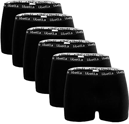 Libella? 6 Pack,Panties Boxershorts Shorts Women's Hipsters Underpants Underwear Set Cotton 3407
