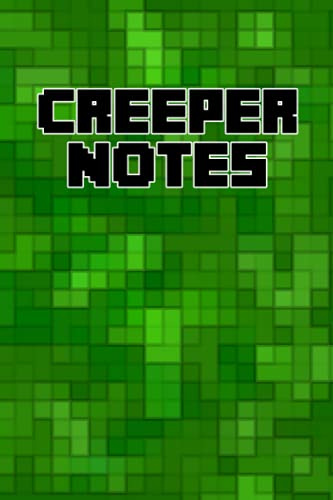 Creeper Notes: Quest Beacon Notebook, 120 Dot Grid Pages, 6 x 9, Gift, Gaming Journal