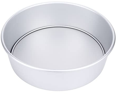 YUMILI Runde Kuchen Backformen, Kuchen Backformen Aus Edelstahl Und Live Bottom, Mit abnehmbarem Boden Tortenform Set Tortenboden für Hochzeit Geburtstag Halloween Osterkuchen Brot (10 Zoll Silber)