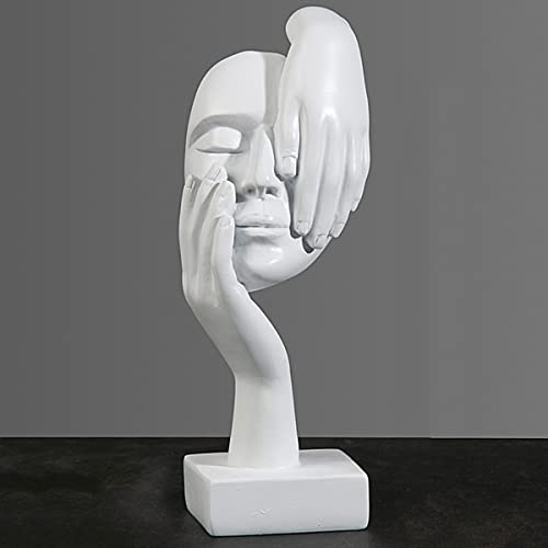 PIGPIGFLY Mask Statue, Decorative Figures, Decorative Living Room, Home Store Decoration, Modern Abstract Art Sculptures Decoration, Office Decorations, Polyresin, Gift