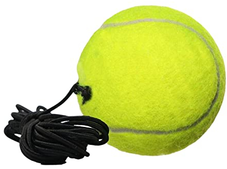 Hongjingda 5 Tennis-Trainingsball,String Ball Ersatzbälle für Tennistrainer | Tennistrainerbälle mit Schnur, tragbare Tennisausrüstung für das Selbsttraining
