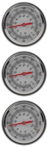 BESPORTBLE 3pezzi Termometro Per Compostaggio Inossidabile Strumento Di Misurazione Della Temperatura Per Giardinaggio Sensore Senza Batteria - Facile Da Trasportare e Riporre