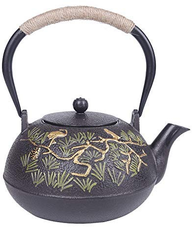JKJZSALJ Teiera Acqua Calda Bicchieri Servizio da tè in Argento Bollitore Teiera Fatta A Mano per La Casa Set Idee Regalo