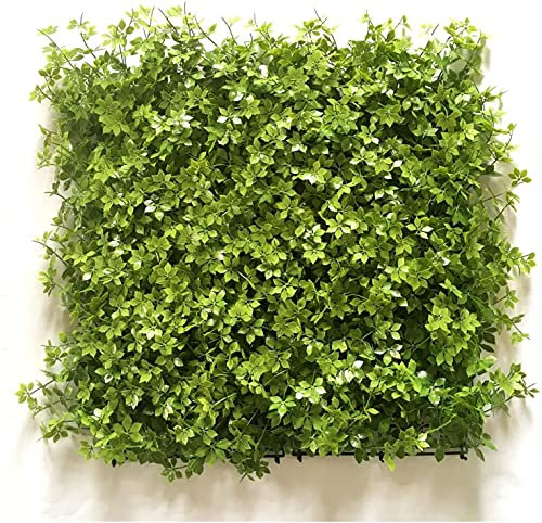 SDKFJ Artificial Boxwood Panels Privacy Hedge Screen UV Protected Protection Outdoor Indoor Garden Fence 20 X 20 Inch Wall Plant Decoration(Color:C)