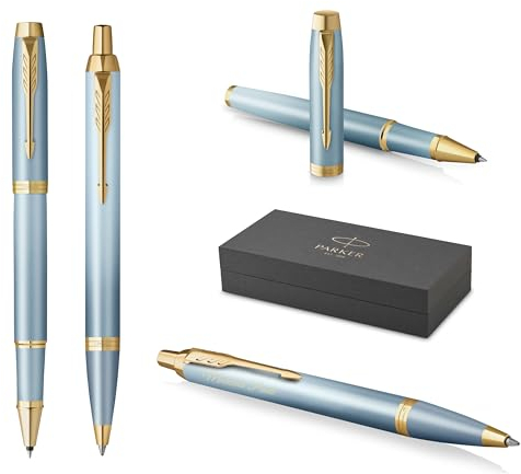 PARKER IM Rituals Turquoise Green Kugelschreiber und Tintenroller mit Gravur | Premium Stift | Geschenkbox | personalisiertes Geschenk | | Geburtstag (Turquoise Green)