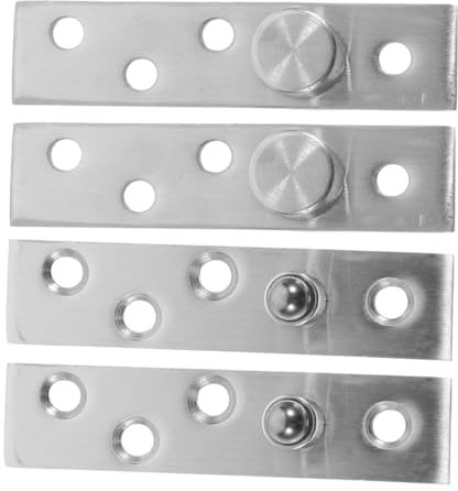Mikikit 2paia Cerniera Pivot in Acciaio Inox Cerniere Rotanti Gradi Cerniera per Porta Girevole senza Sforzo Stabilità della Porta Dimensioni Ridotte e Versatili Design Elegante Moda