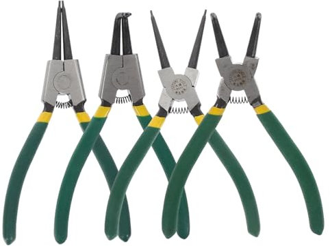 OUNONA 1satz Hochleistungs-karabinerzangen Teiliges Mit Langen Geraden Bogenen Backen Für Innen- Außenringmontage Präzise Federmechanik Für Effizientes Arbeiten