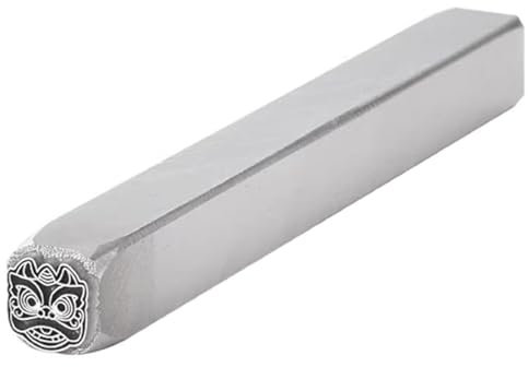 Schlagbuchstaben DIY-Stempelzubehör, Metall-Design-Stempel, Werkzeuge aus Hartstahl, für Stempeln von Holz, Leder, Schmuck(Lion4)