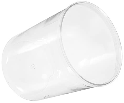 DECOMELODY Transparentes Fischglas Für Hydroponik Dekorative Runde Aquarien Für Fische Pflanzen Und Miniaturgärten Für Tisch Und Regalgestaltung Großes Modell