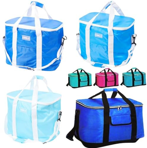 Isoliert Kompakt Handlich Kühltasche Camping Picknick Kühler Kiste (Rot, 30 Liter)