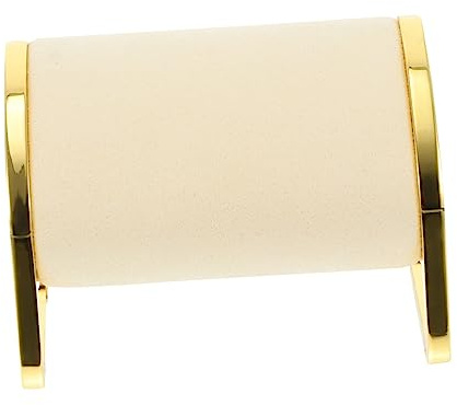 Ipetboom Metall Schmuck Uhren Display Rack Beige Microfaser Weich Touch Schmuckhalter Für Vitrinen Und Schaufenster Geeignet Für Uhren Und Armbänder Praktisches Aufbewahrungsregal