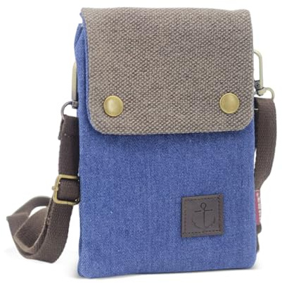 dogmoon Handytasche Zum Umhängen, Leichte Crossbody Umhängetasche, Handy Umhängetasche Damen, Handy Tasche Damen Multifunktionale Damen Handytasche Mit Schultergurt für Alltag Schule Einkauf(Blau)