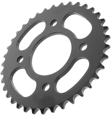 Pignone Posteriore Moto 37 Denti 76mm in Metallo Nero