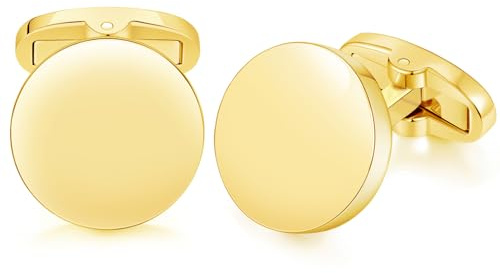 HONEY BEAR Herren Rund Manschettenknöpfe Hochzeit Cufflinks Manschettenknopf