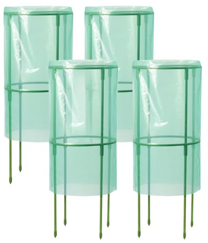 Sämlingsschutz für Garten | Pflanzenschutz Sämlinge Cloches Windabweisend Tiere Wächter Käfig für Obst Gemüse Heidelbeersträucher