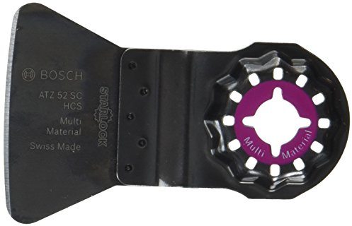 Bosch Professional 10x Schaber ATZ 52 SC (für verhärtete Reste, Breite 52 mm, starr, Zubehör Multifunktionswerkzeug)