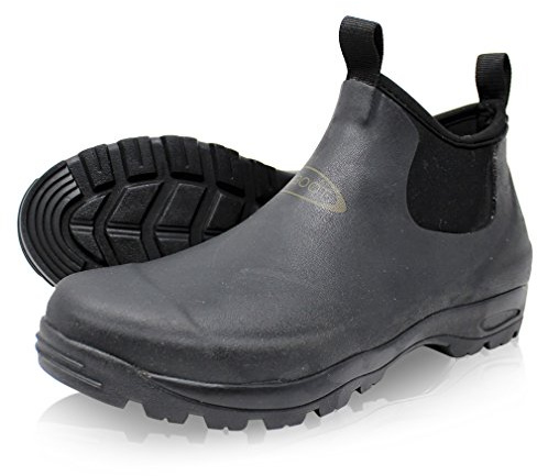 Dirt Boots® Neoprene Waterproof Equestrian Pull-On Stable Muck Yard Boots (11UK EU(45), Black)