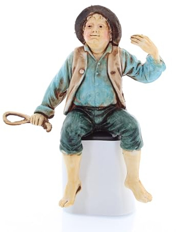 Moranduzzo Fuhrmann für Krippe 10 cm Maßstab 1:20 - Unzerstörbare Krippenfiguren - Stil 700', Handbemalt, Offizielles Produkt, Hergestellt in Italien, Bildhauer M. Landi