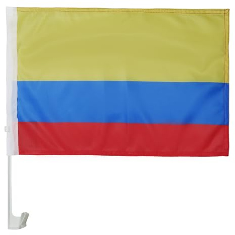 AZ FLAG Bilflagga Colombia 45x30 cm Colombiansk Mesh-Polyester Sugkopp
