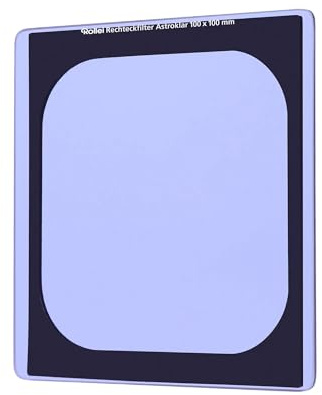 Rollei Astroklar Nachtlicht Light Pollution Filter - 100mm Rechteckfilter Stadtlicht-Filter für Nachtaufnahmen, Astro-Fotografie der Milchstraße