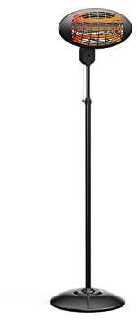 PURLINE | Calefactor Halógeno 2000W con Altura Regulable | Calefactor Halógeno Calor Inmediato para Interiores y Exteriores
