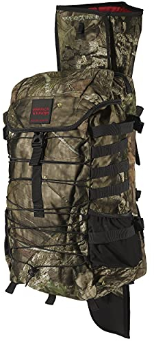 Härkila Moose Hunter 2.0 Jagdrucksack 36 Liter mit Gewehrhalter - Pirschjagdrucksack wasserabweisend Camouflage - Rucksack für die Jagd mit Beckengurt