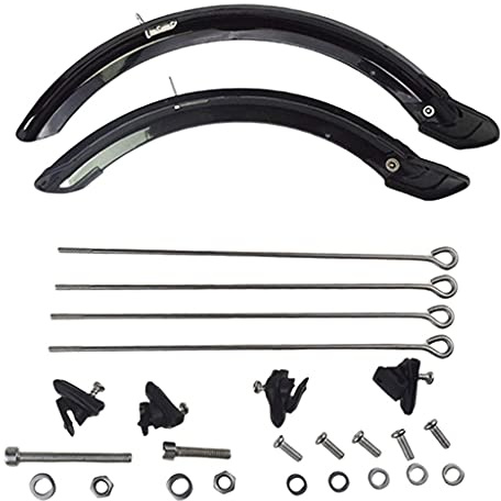 U/D Fahrrad Fender 20 Zoll / 14 Zoll Klapprad Schutzblech Set Front Heck Schutzblech Set Reifen Voller Kotflügel mit Befestigungsschrauben Zubehör