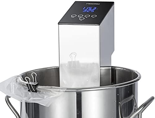 KELUNIS Sous Vide Cooker, Commercial Immersion Circulator with LED Displayer, Adjustable Timer and Temperature System, Ultra Quiet Stainless Steel
