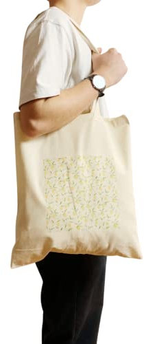 William Morris Lemon Tree Tote Bag Pattern Vintage Art Print Famous Aesthetic Bag (White)