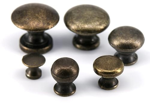 CCBFLA Schrankgriffe, 1 Stück, Vintage-Kommode, Schubladengriffe, Schmuckkästchenknöpfe, antike Bronze, Möbelbeschläge, Küchenschrankknauf (Farbe: Grau)