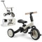 KikkaBoo FLIP Triciclo Evolutivo 5 in 1 per Bambini da 1 a 5 Anni, Triciclo Passeggino con Maniglione Regolabile, con o senza Pedali, Trasformabile in Bicicletta, Beige