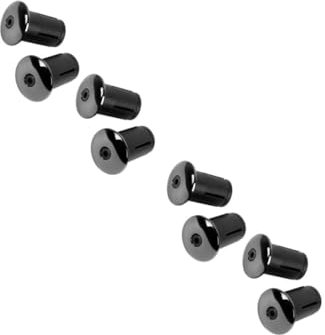 Supvox 2 Sätze Griff Aus Aluminiumlegierung Lenkerendstopfen Schwarz Bremsleitung Fahrrad Lenkerendkappen Lenkerstopfen Für Fahrradgriffe Mountainbike Stecker Fahrradzubehör 2 Stück * 2