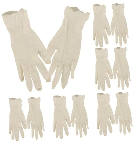 Hemobllo 20pcs Disposable Latex Gloves for Boys and Girls Small Food Safe Cooking Gloves Convenient Elastic Mittens for Toddlers Washing up