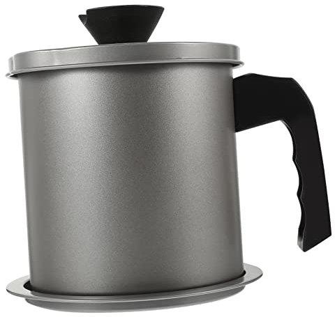ABOOFAN Recipiente De Aceite Inoxidable Con Colador y Tapa Almacenamiento De Aceite De Cocina Filtro Para Reutilizar Frito Capacidad