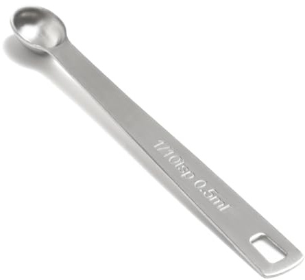 1PCS 1/10tsp(0.5ml) Mini Measuring Spoon, Small Teaspoon for Tiny Amounts