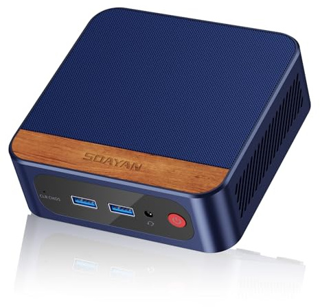 SOAYAN Mini PC, 13th Twin Lake N150 Linux Mini Computers (up to 3.6GHz) 16GB DDR4 512GB SSD Ubuntu Small Desktop Computer 4K Dual Display/WiFi/USB3.2/BT/Gigabit Ethernet for Home, Office,Business