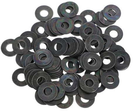 HEATSHAKING 200 Pezzi Rondella Anti-russa Anello Rotondo in Metallo Sostituzione Della Rondella Lavatrice Rondella Tonda in Metallo Rondella Pesante Ferro Da Stiro Silver